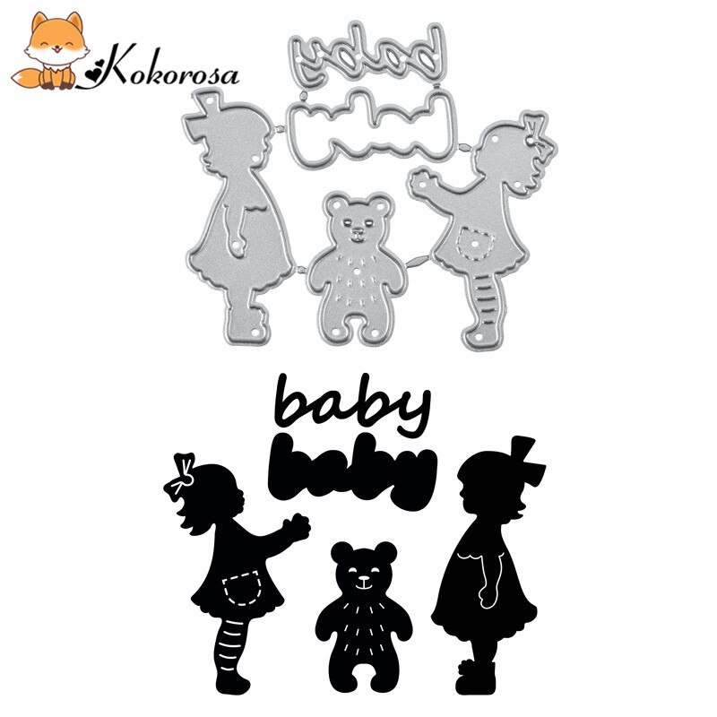 DiyArts Baby series Dies Metal Cutting Die Girl Diecuts for Making Cards Photo Album Craft Mom Stencil Templates Scrapbooking: 236