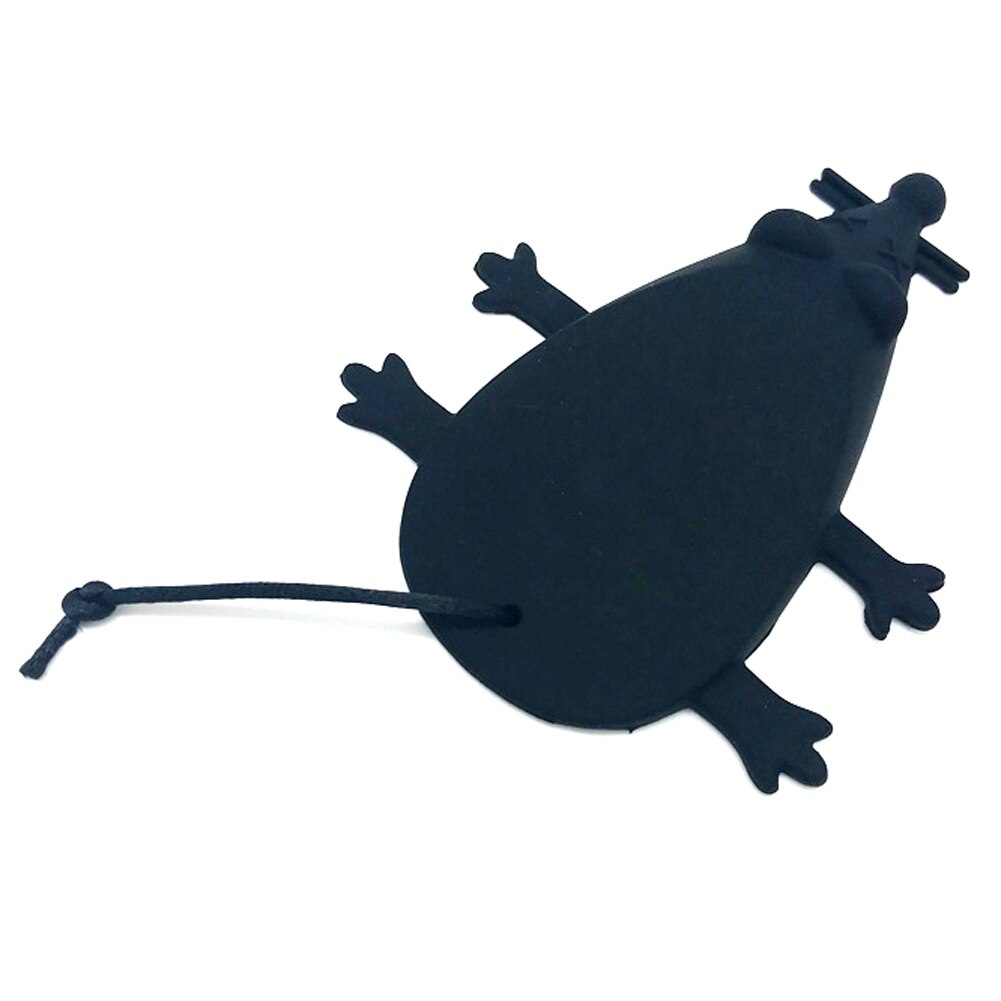 Silicone Door Stopper Cartoon Rat Shape Doorstop Door Buffers Child Finger Protection Safe Doorways For Baby Care: Black