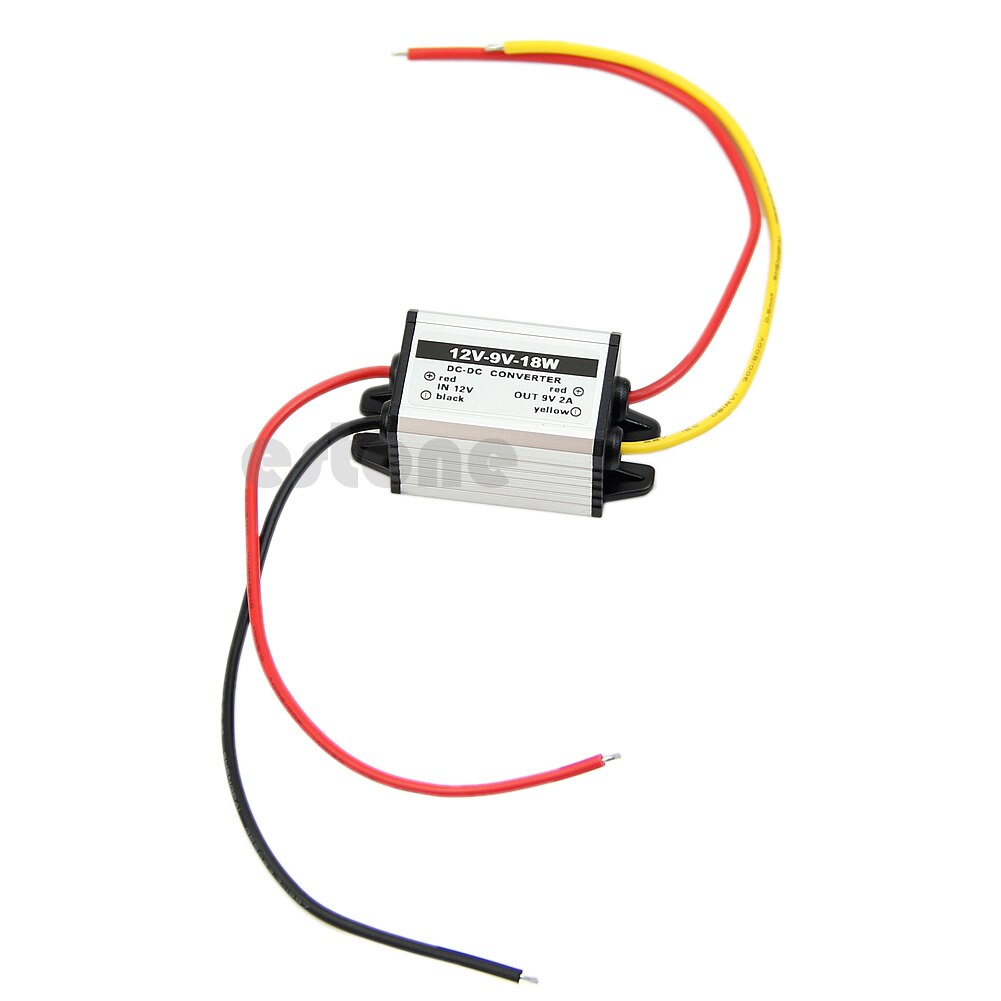 Convertidor de CC a CC, 12V a 9V, a prueba de agua