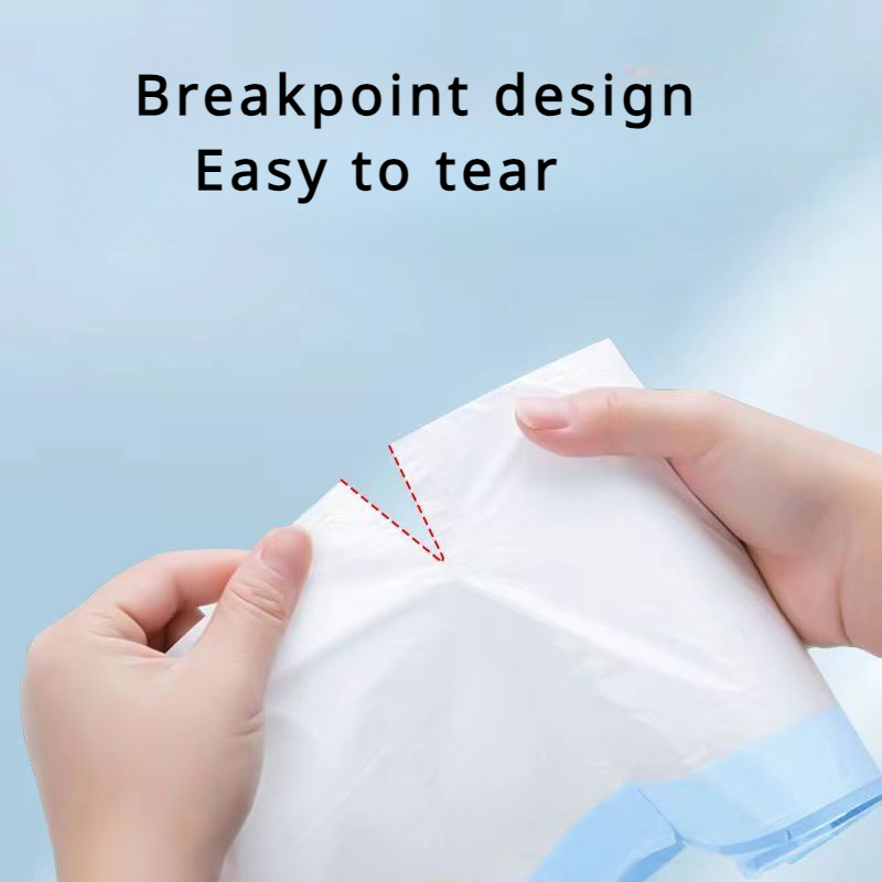 Witte vuilniszak - 2,6 vuilniszakken met trekkoord Badkamer Prullenbakvoeringen Kantoor Thuis 75 tellen 45x50cm