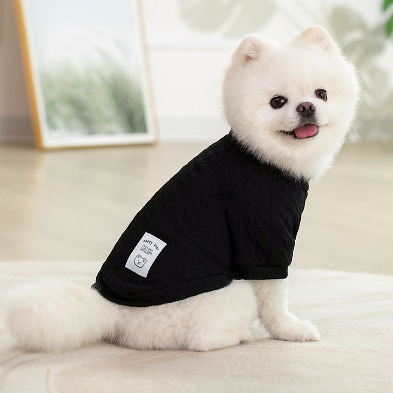 Suéteres cálidos para perros para otoño e invierno, ropa para cachorros y gatos, prendas de punto para perros y gatos, ropa para cachorros, suéter de para perros, invierno: XS / Blanco