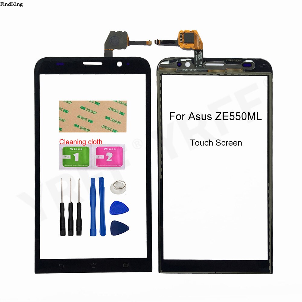 5.5 &#39;&#39;Touch Screen Voor Asus Zenfone 2 ZE550ML Digitizer Touch Screen Panel Sensor Lens Glas Vervanging + Gereedschap