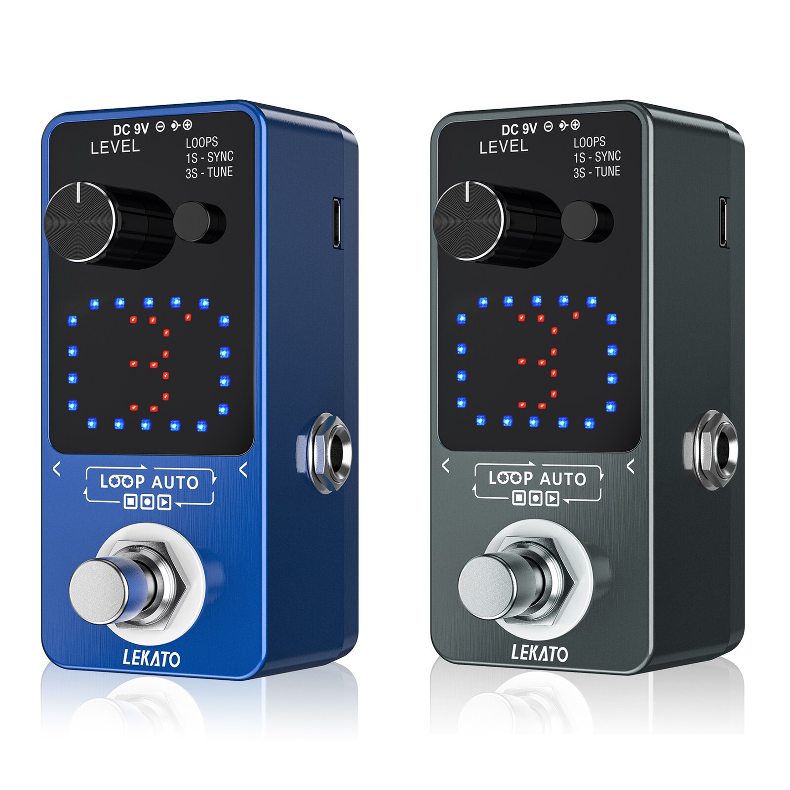 Lekato Mini Gitaar Effect Pedaal Guitarra Tuner Looper Pedaal Elektrische Gitaar Looper Lus Opnemen 3 Wave Slot Per 6 Minuten pedalboard