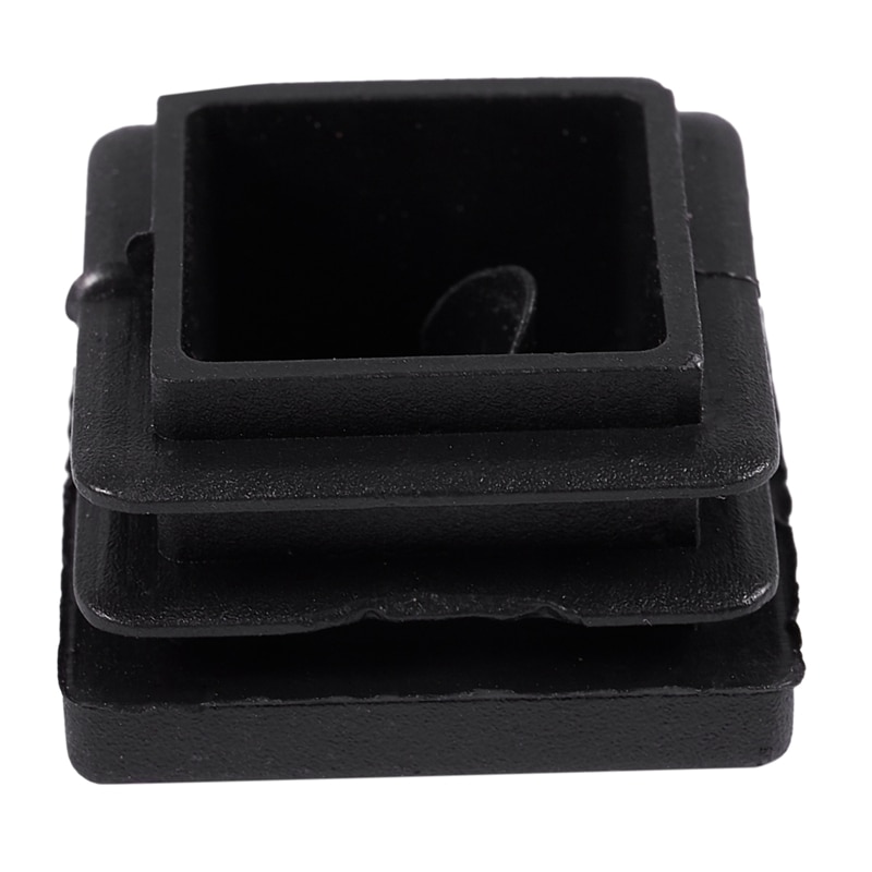 20 Pcs Plastic Square Blanking End Caps Tube Inserts 25mm x 25mm