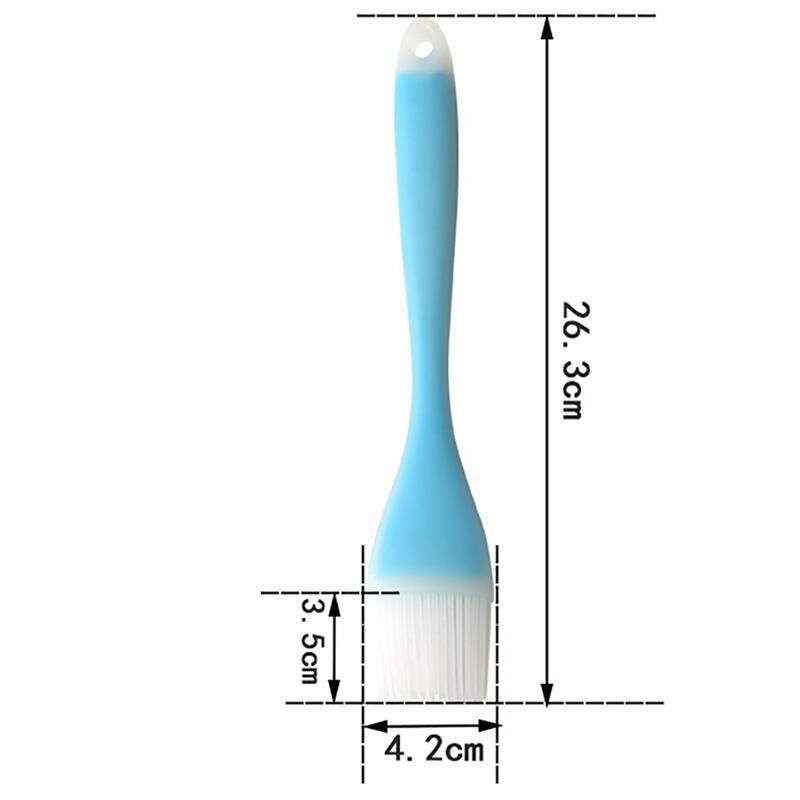 4pcs Silicone Baking Tray Bread Chef Pastry Oil Butter Paint Brush Basting Barbecue Brush Silicone Baking Barbecue Tool