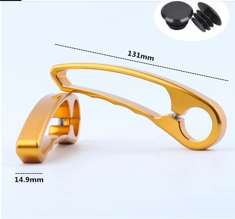 1 par de extremos de manillar de bicicleta, accesorios auxiliares pequeños para bicicleta de montaña y carretera: YELLOW