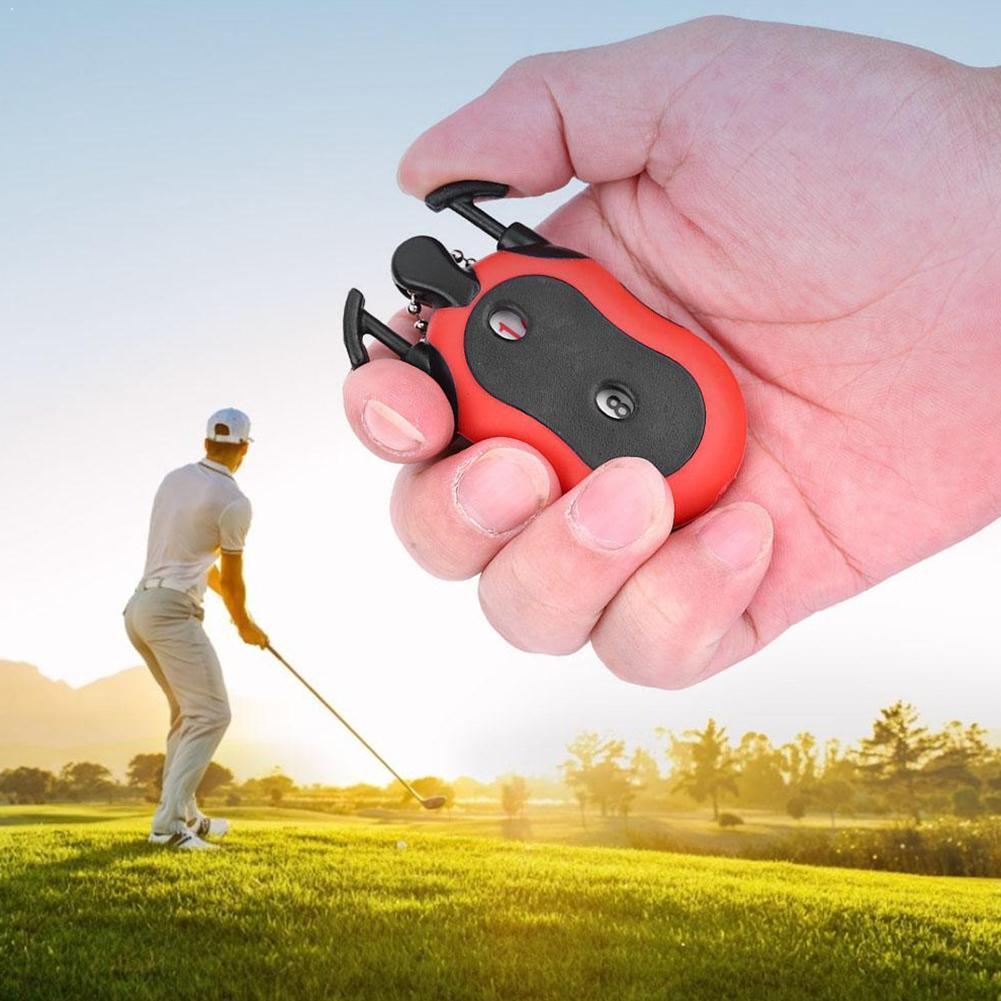 4 färg golf poängräknare bärbar dubbel urtavla målskytt kul fashionabla putt poäng golftillbehör slag golfräknare överträffa  i9 t 6