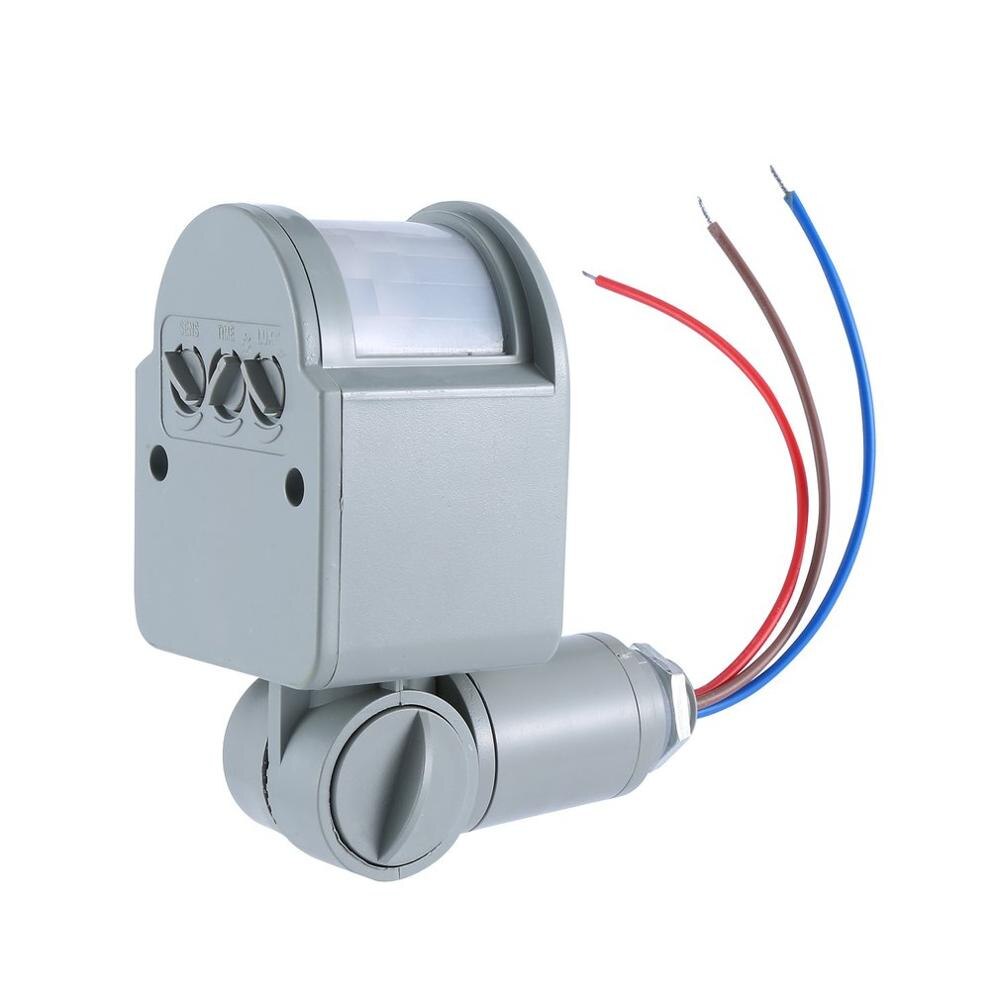 Professionelle Bewegung Sensor Licht Schalter draussen AC 220V Automatische Infrarot PIR Bewegung Sensor Schalter Mit LED Licht Haushalt