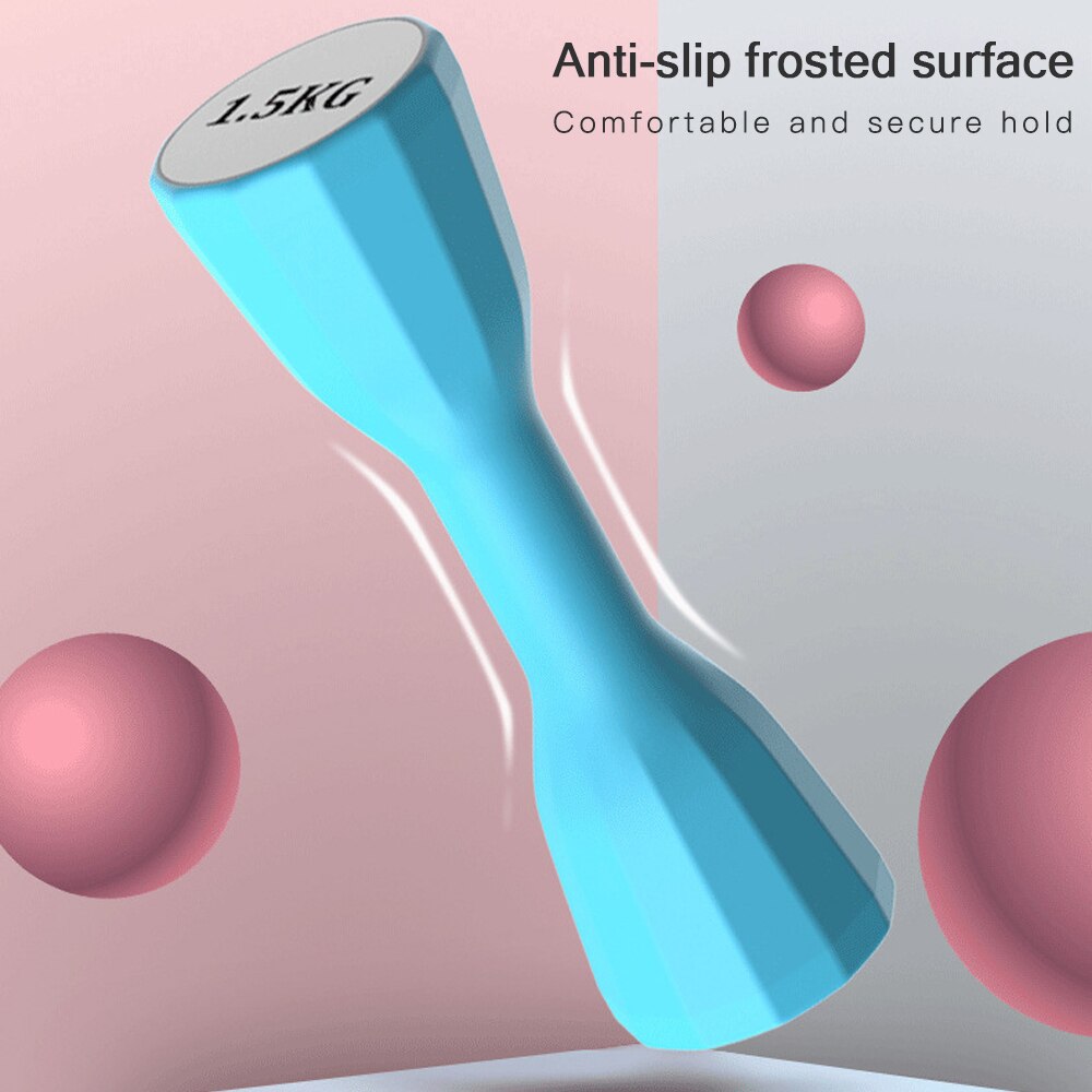 Haltères de Fitness pour hommes et femmes, 1 paire, ensemble de poids, gymnastique à domicile, exercice de force, 2kg/pièce