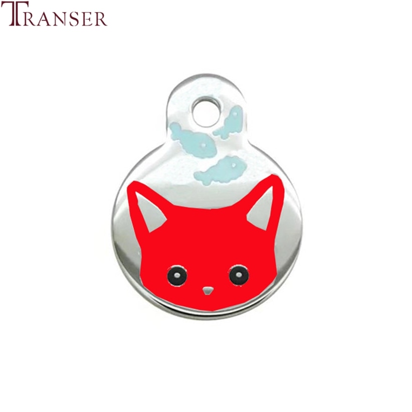 Transer Katze Karikatur Druck Legierung Ich würde Stichworte für Haustier Hund Katzen Kitties Welpen Halskette Nacken Kragen Anhänger Haustier Produkte Liefern 90423