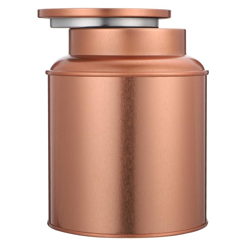 Tarro de hojalata para almacenamiento de té, recipiente grueso a prueba de humedad, de Metal, 1 unidad