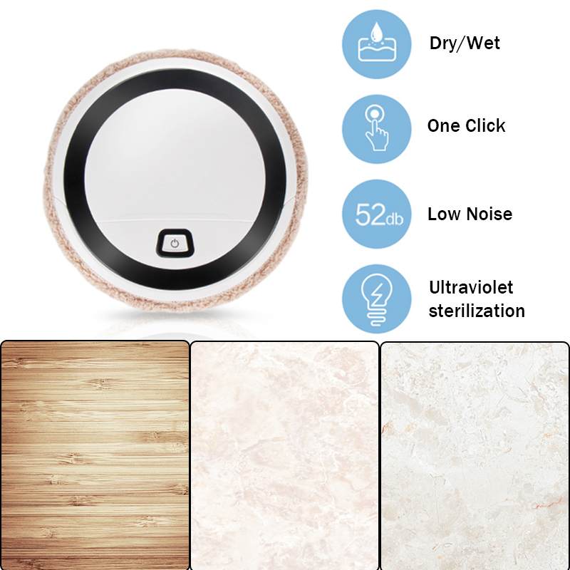 Intelligent soprobot 4w- golvstvätt avtorkning moppmaskin våt-/kemtvätten roterande gå smart sopmaskin hemstädning