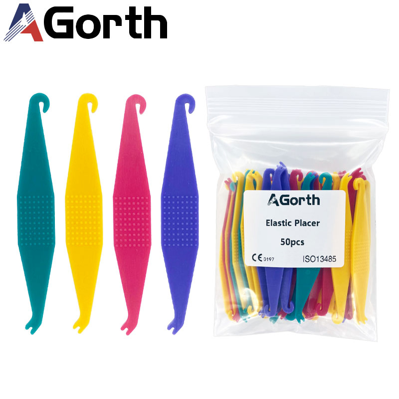 50/10 Uds. Bandas elásticas de ortodoncia Dental desechables Placer para aparatos ortopédicos anillo de ligadura de goma para dientes herramienta de accesorios de odontología