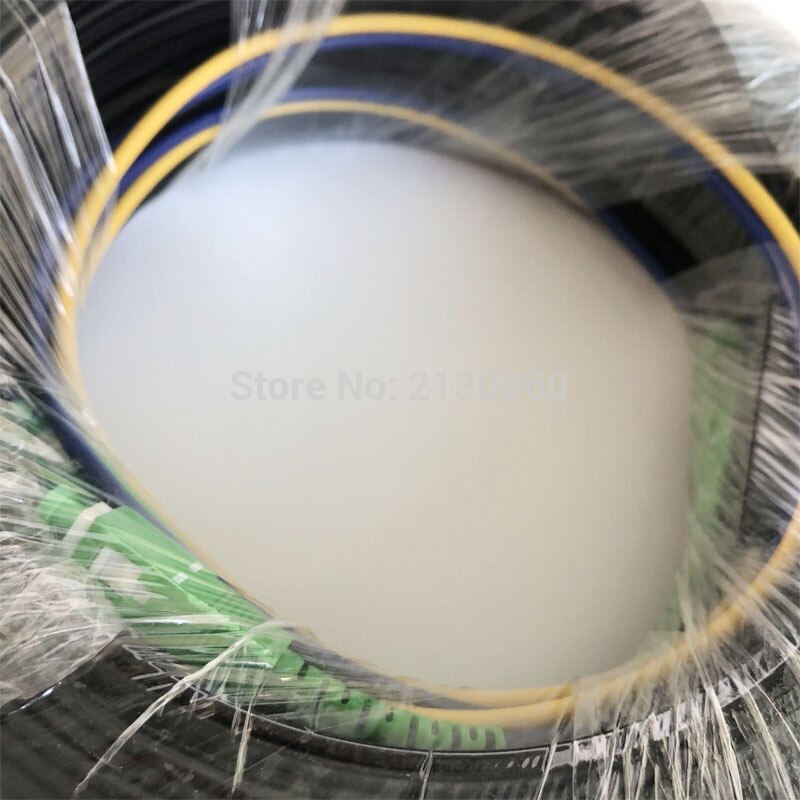 200M Fiber Optic Cable SC APC Singlemode Simplex Outdoor Long Distance Triple Steel Wire Optical Cable