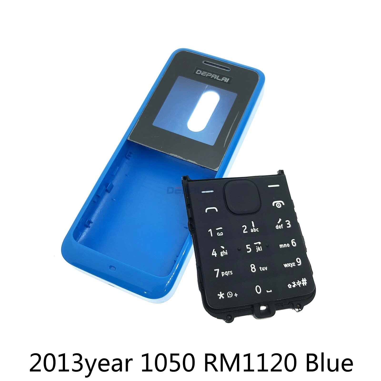 Housing Cover Full Complete Mobile For Nokia 105 version 105 RM-1133 RM-1134 1050 RM-1120 case Keypad Back Battery: 1050 1120 Blue