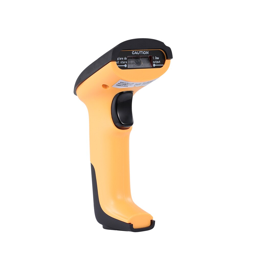 Handheld USB Wired Barcode Scanner USB Veelzijdige Scannen Code QR Code 1D & 2D Code Reader voor Supermarkten/Winkels: Yellow