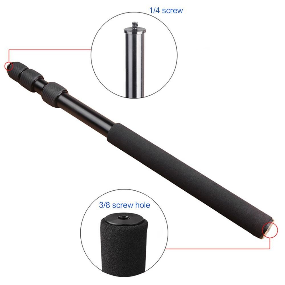 Support de Micro perche à 3 sections, Extension de longueur pour microphone vidéo stéréo