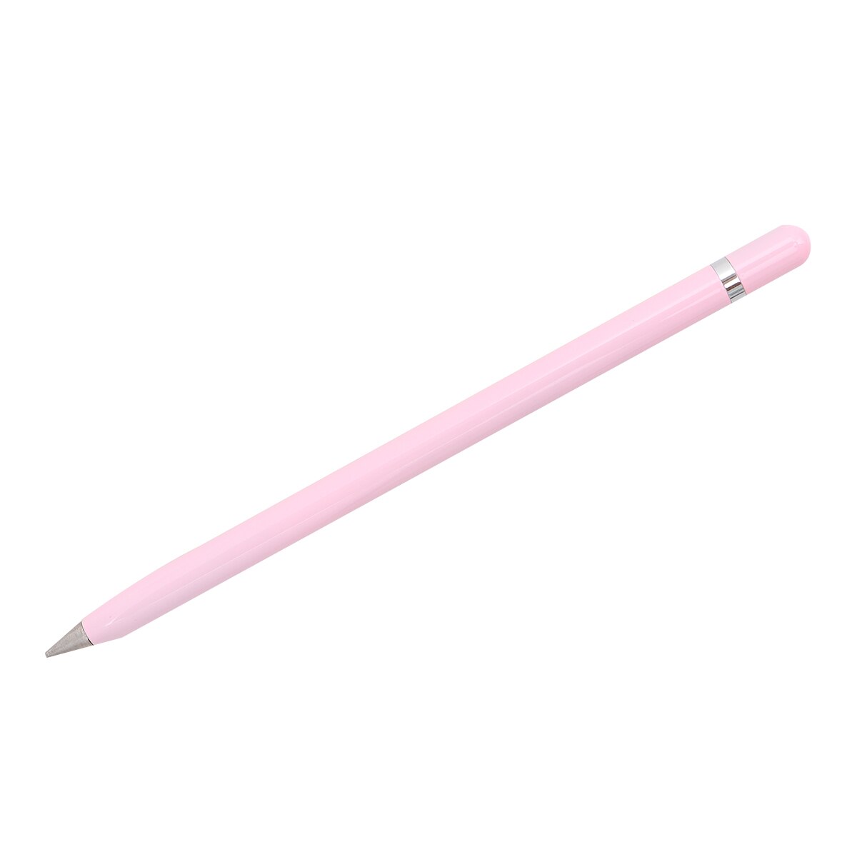 Retro messing blækfri pen ren messing metal ingen blæk pen kobber pen stylus evigvarende blyant udendørs rejse: Lyserød