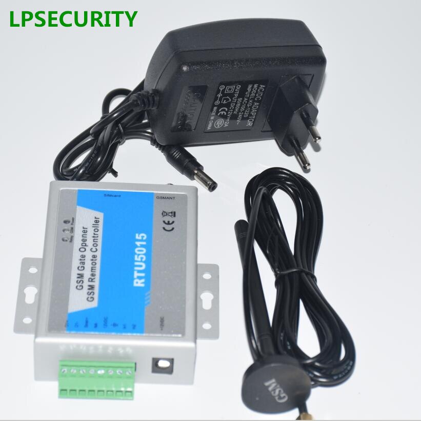 LPSECURITY RTU5015 GSM Gate Door Opener Operator with SMS Remote Control Alarm 1 Output/2 Inputs app support