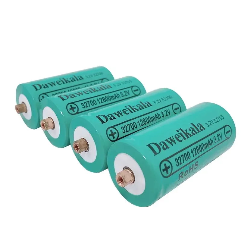 32700 12800mAh 3.2V lifepo4 rechargeable batteries lithium iron phosphate power batteries with screws