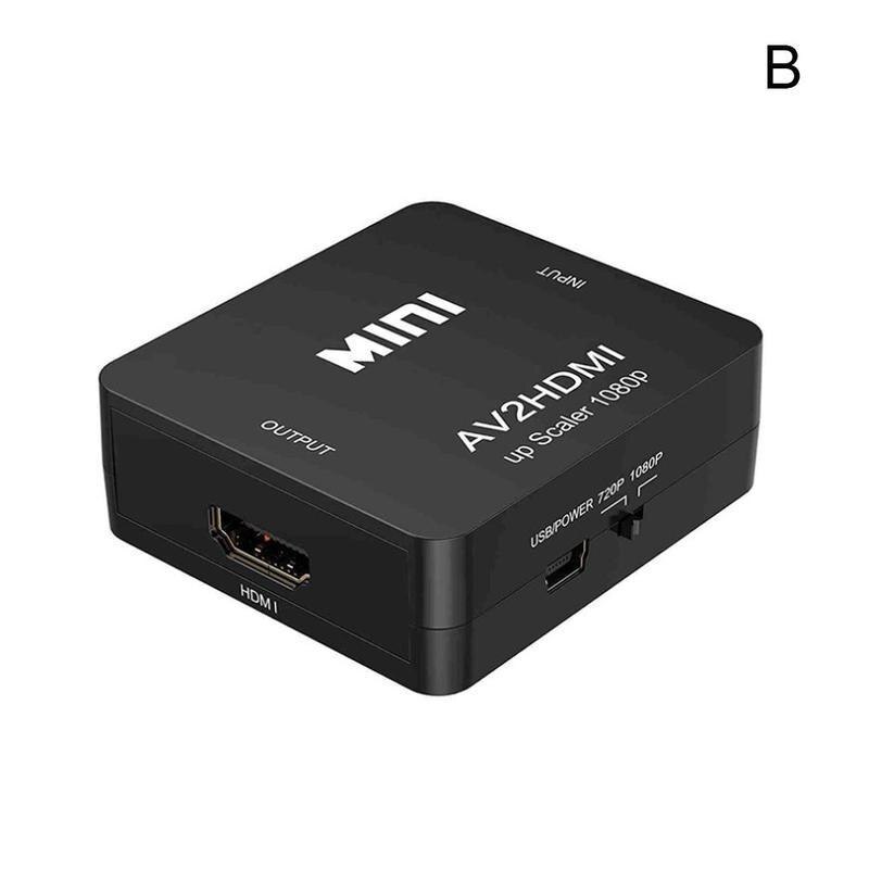 Scaler adapter hd video composiet converter box rca av/cvsb hdmi video pal hdmi 2av l /r 1080p ntsc mini ondersteuning: B