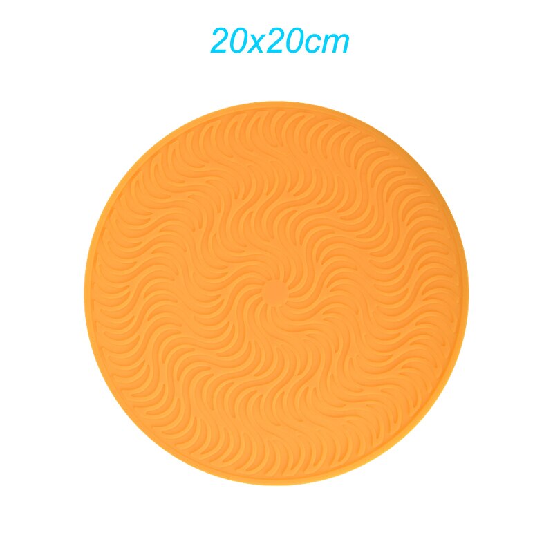 Tapis de vidange antidérapant en Silicone, tapis de séchage pour casseroles de cuisine, tapis de vidange Anti-brûlure, dessous de verre, ustensiles de cuisine: Rose