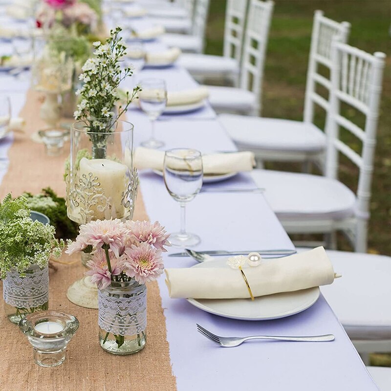 Servetringen, Rose En Pearl Vorm Servethouder Ringen Voor Feesten, Bruiloft Eettafel Decoratie Instellen