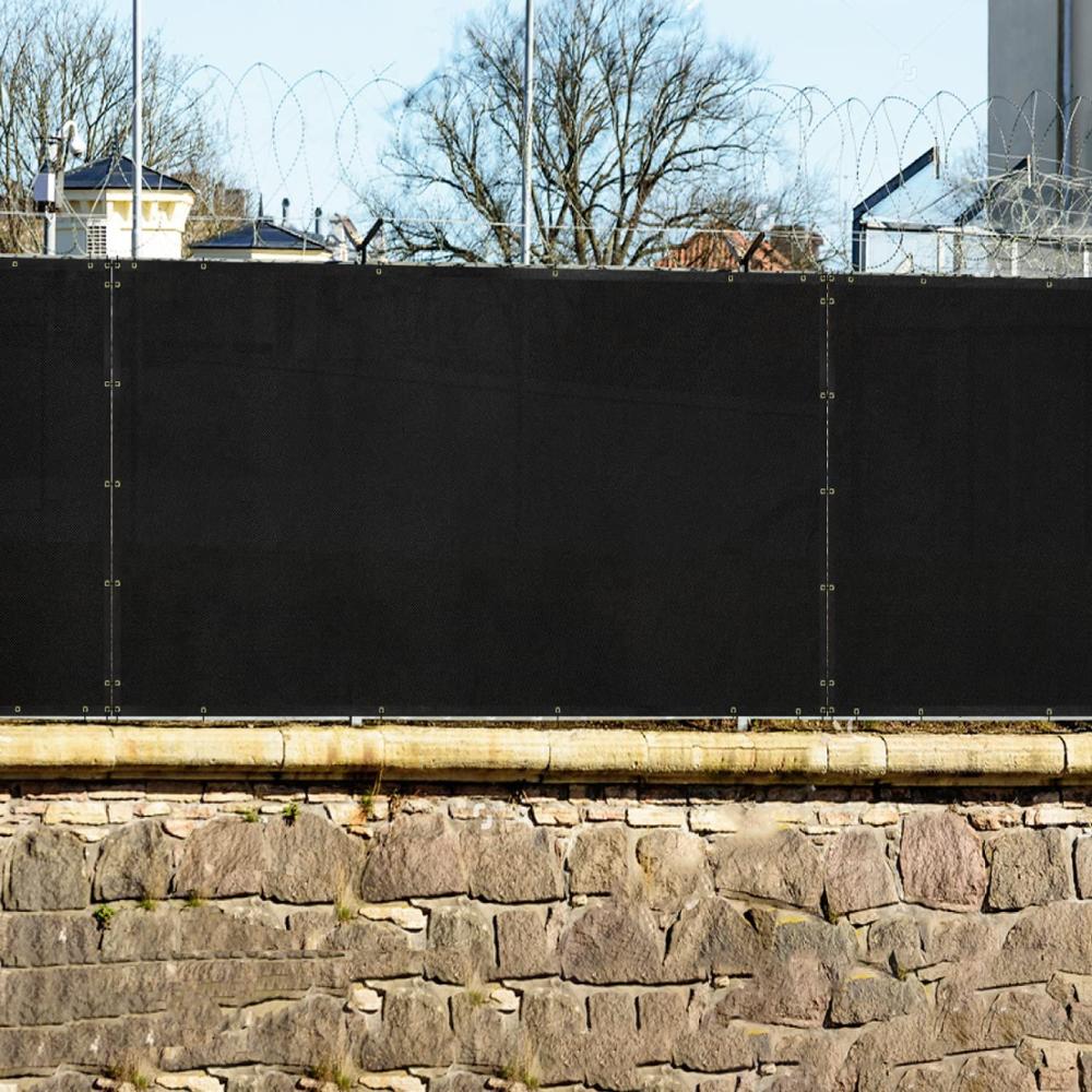 Black Privacy Screen Fence Mesh Windscreen ,Garden Fence Protection Privacy Balcony Fence Net for Patio, Backyard,Porch,Pool