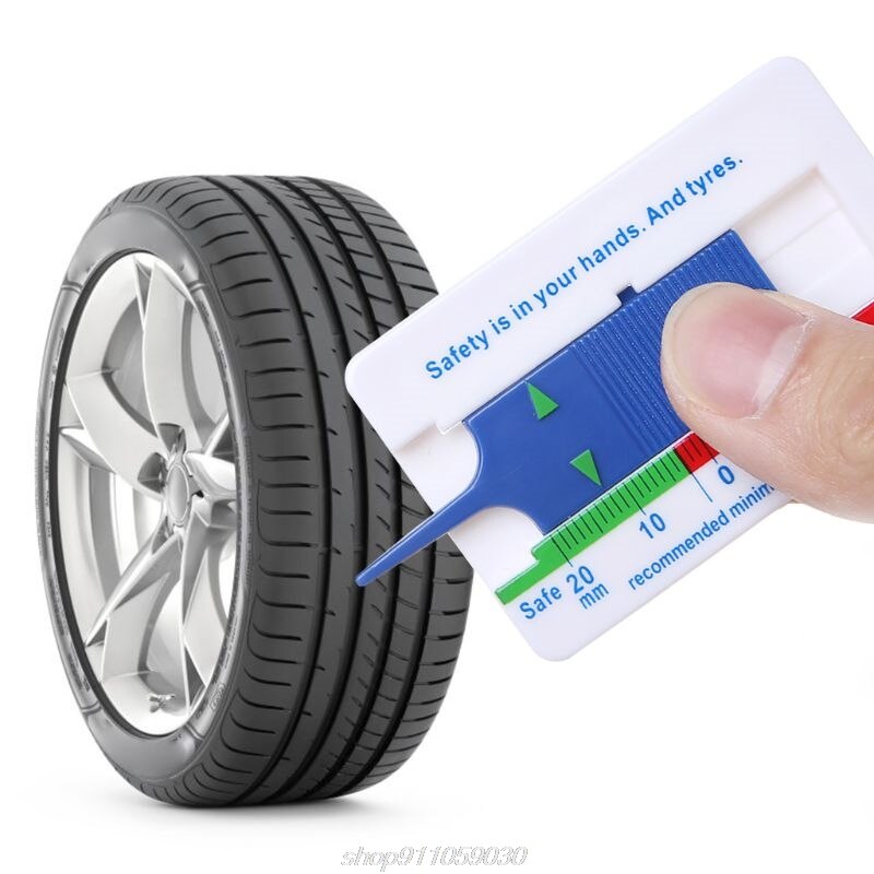 Tyre Tread Depth Gauge Car Motorcycle Trailer Wheel Measure Tool Depth Caliper N23 20
