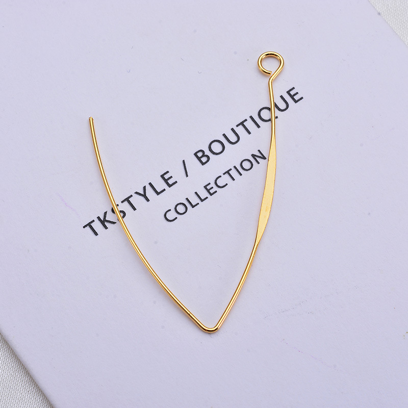 Kleurbehoud 18K True Gold Filled Overdreven Eenvoud Met Ring Earring Sluitingen Diy Sieraden Maken Accessoires