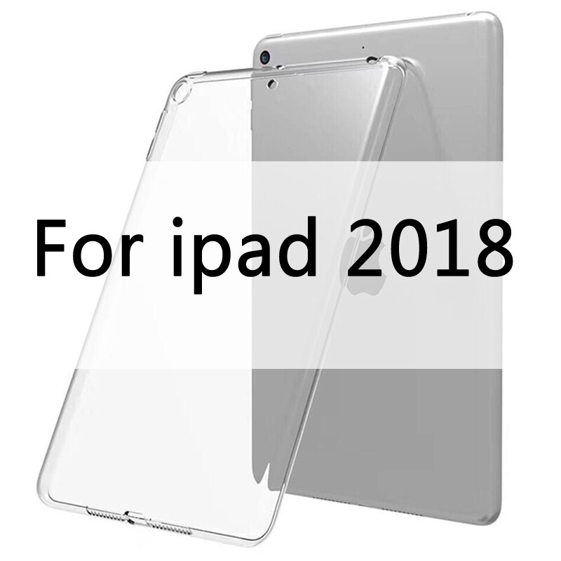 Case For iPad 10.2 MiNi 2 3 4 5 TPU Transparent Silicone Shockproof Cover For iPad Pro 10.5 Air 1 2 Back Case: For ipad 2018