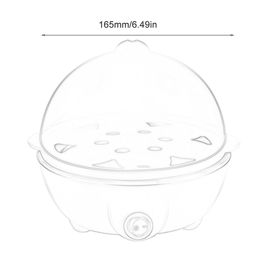 Multi-Function Egg Cooker Mini Steamed Egg Appliance Home Appliance Single-Layer Egg Cooker Breakfast Machine
