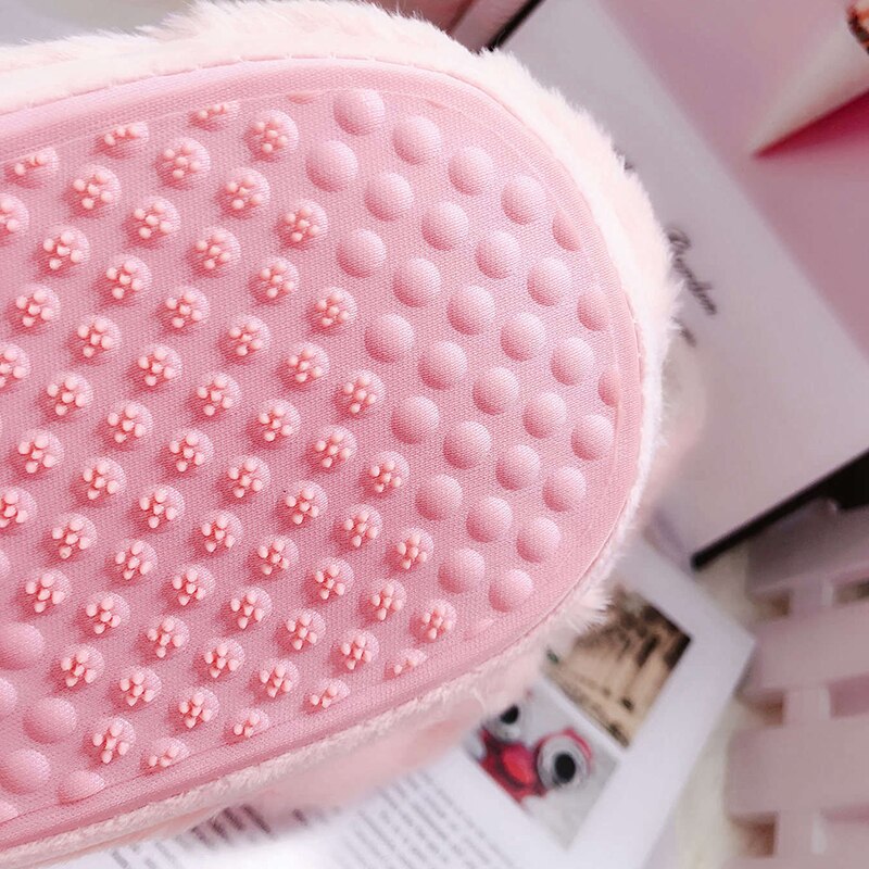 Millffy-chaussures cochon rose doux, confortables pour couple, pantoufles en coton rose style ins, chaussures de maison