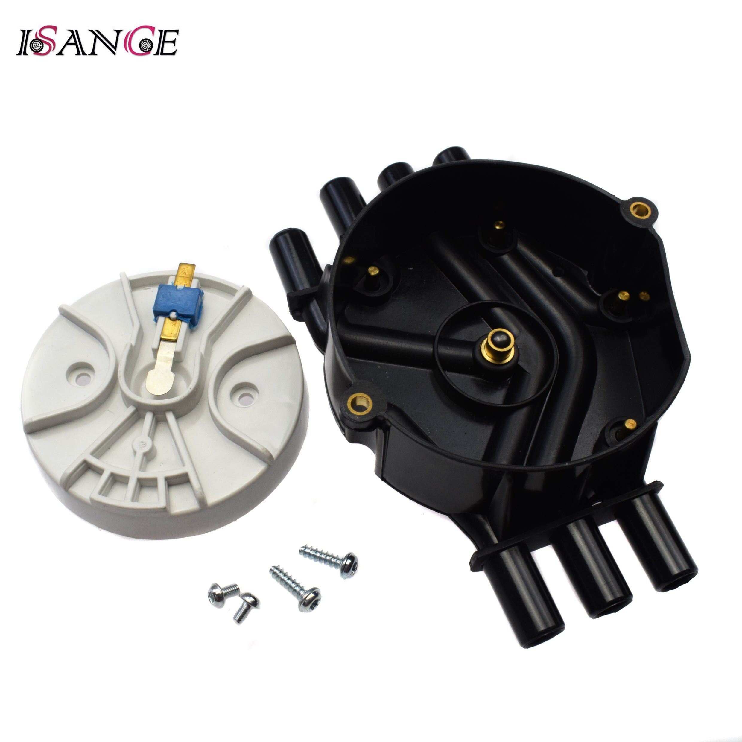 ISANCE Verteiler Kappe und Rotor Bausatz Für GMC Chevrolet Cadillac 4,3 l OE # 10452457, DR474, DC20010, d1079, RD980