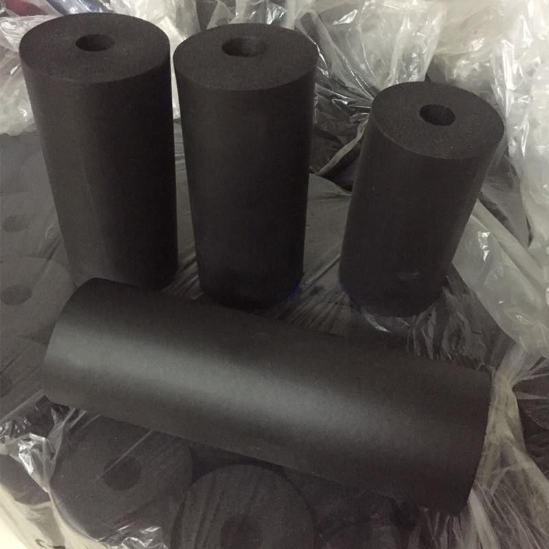 NBR Sponge Rubber Tube Sleeve High End Fitness Equipment Smooth Handle Grip Tube 22x74x220mm / 2 Pieces