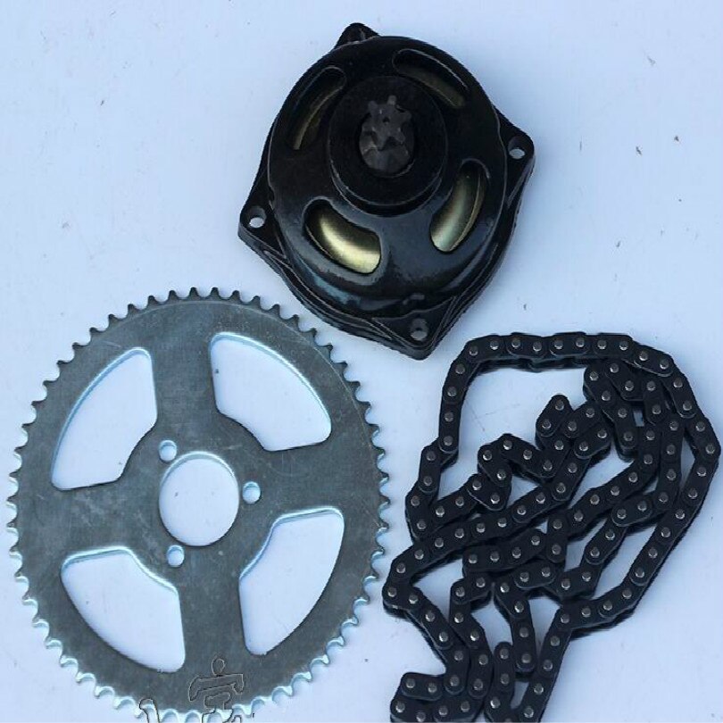 Mini moto 49cc motor minimoto 49cc cykel växellåda kedjeplatta  t8f kedjehjul kedjesatser montering: Hopsättning
