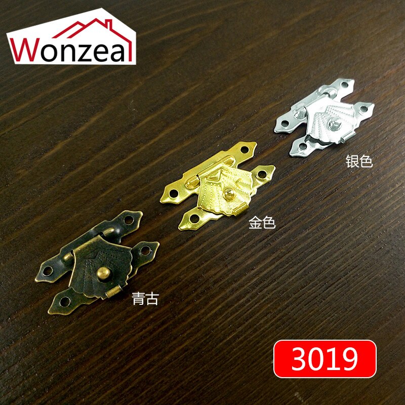 10pcs/lot Wooden box buckle Antique Brass Latches Catches Hasps Wooden Buckles Jewelry Wooden Box box buckle alloy buckle