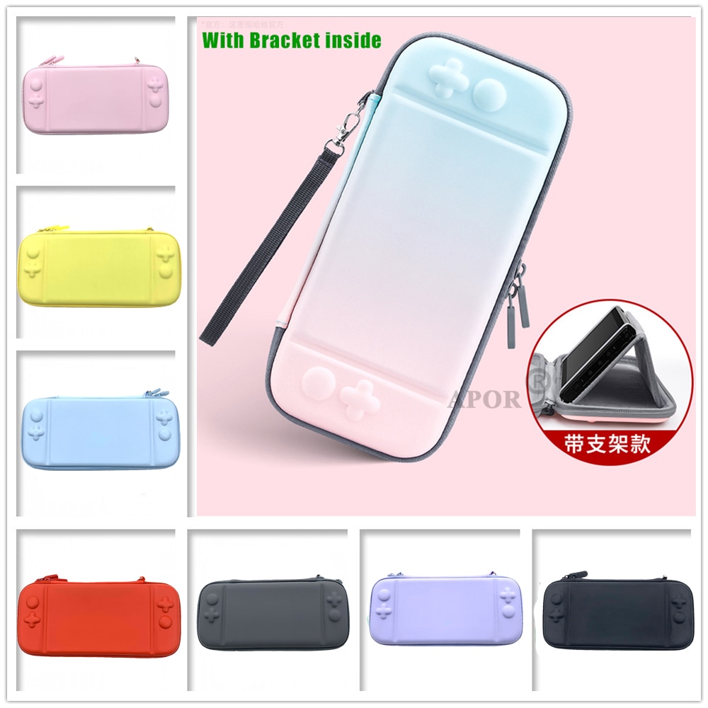 Cute Colorful Storage Bag For Nintendo Switch Kawaii Travel Carry Protective Case For Nintend Switch Game Console Box Shell