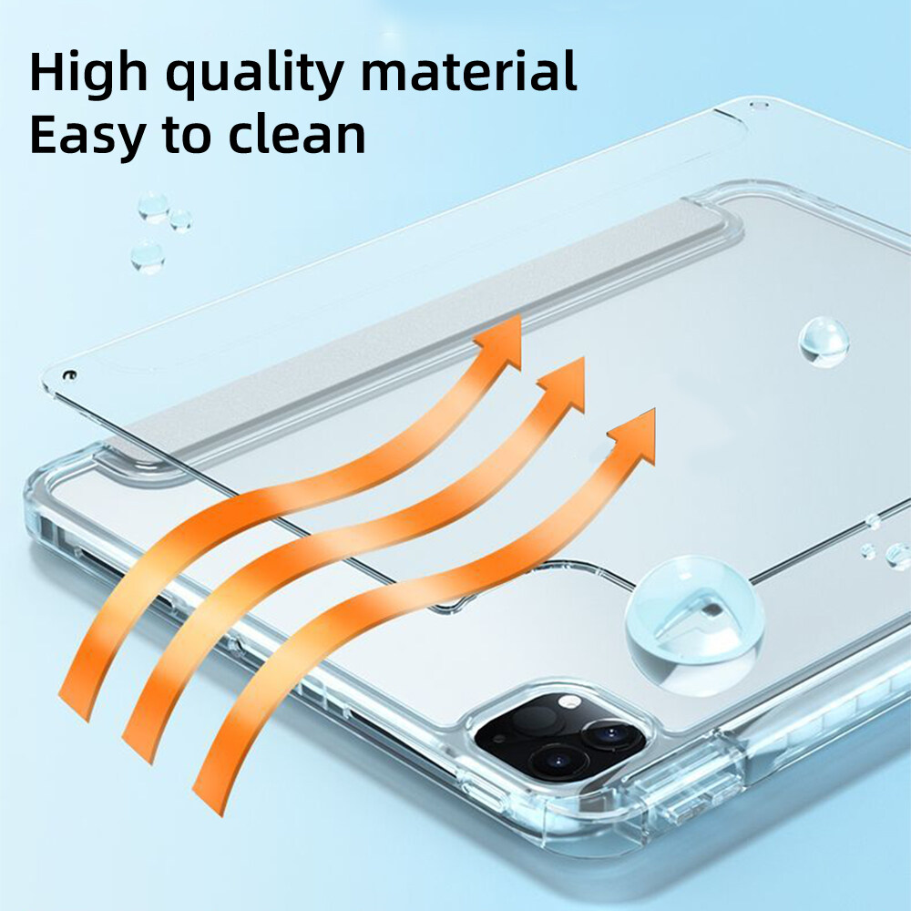 For iPad 10th Generation Case Y-fold Track Clear Cover for Air 4 5 6 10.9in 11in 13in For Air 2 9.7 Pro 11 12.9 13 Mini 6 7 Case