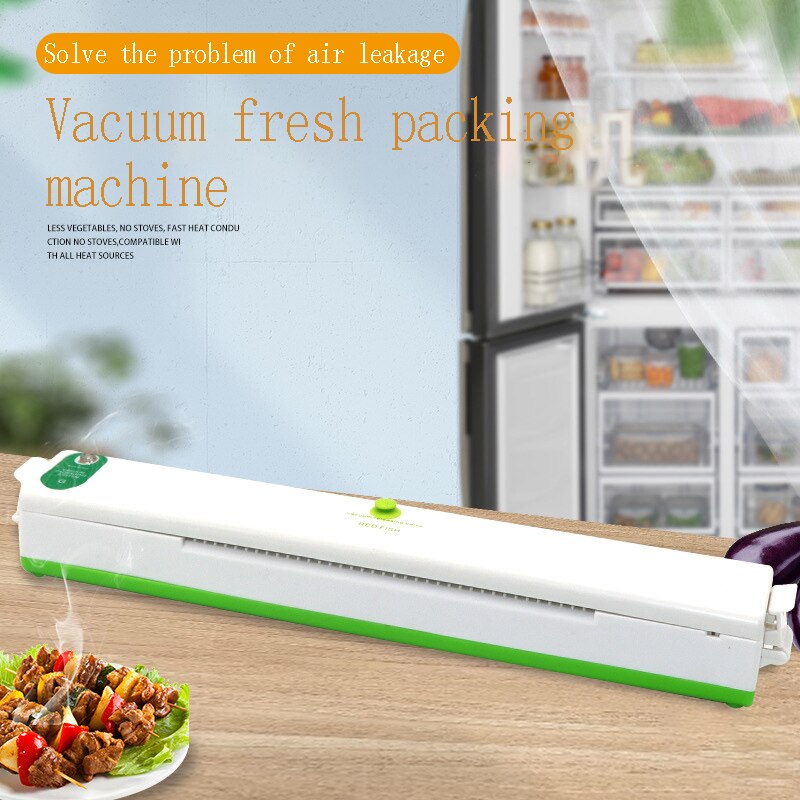 Electric Vacuum Sealer Packaging Machine For Home Kitchen Including 10pcs Food Saver Bags Commercial Vacuum Food Sealing