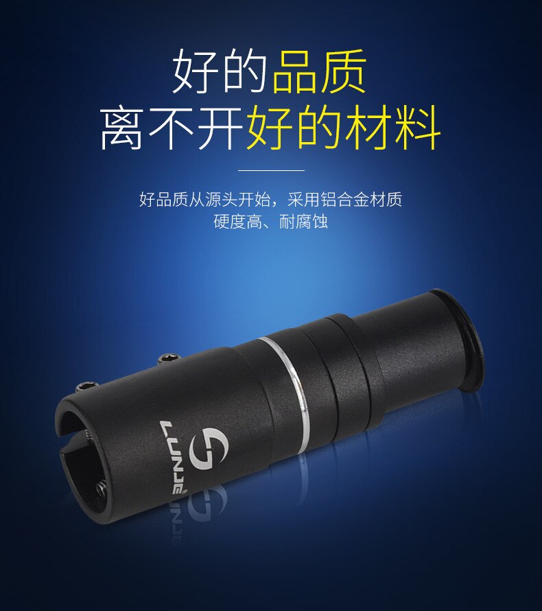 115/180/210mm przedłużka robić kierownicy roweru widelec trzon wzrost w górę przedłużenie głowy w górę czarny widelec wypełniacz MTB Jazda rowerem rower część