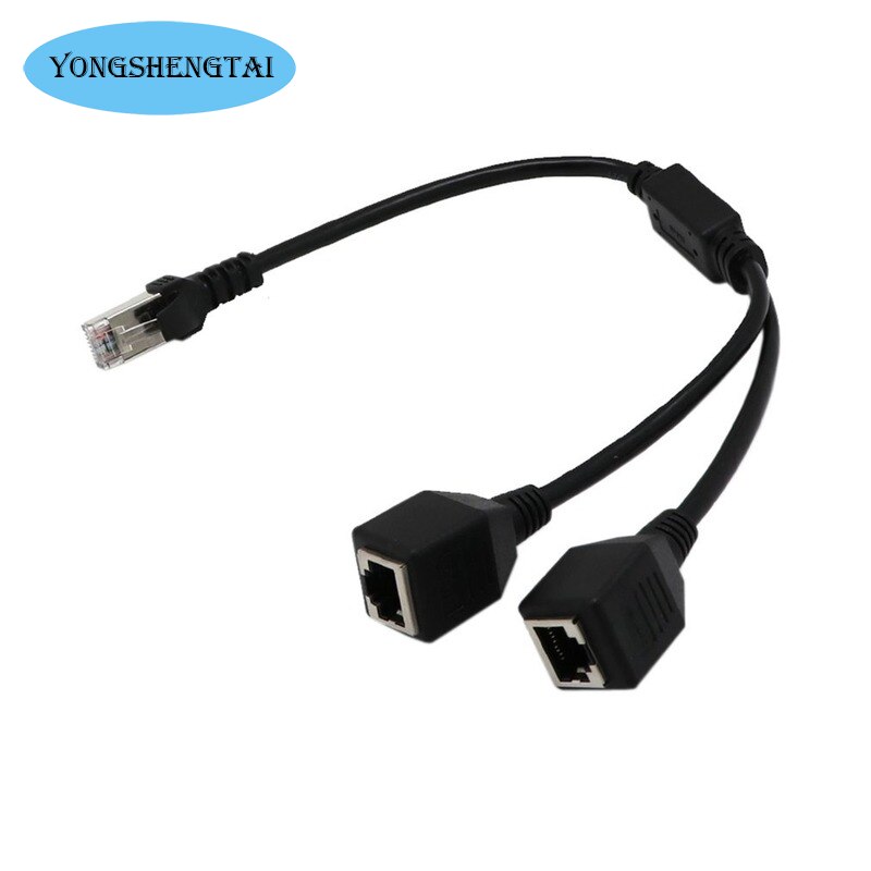 Ethernet Splitter 1 To 3 High Speed, RJ45 Network Adapter, 1000Mbps Extension Connector for Cat5/5e/6/7/8 Cable, Ethernet Cable Supports Simultaneous Networking for 3