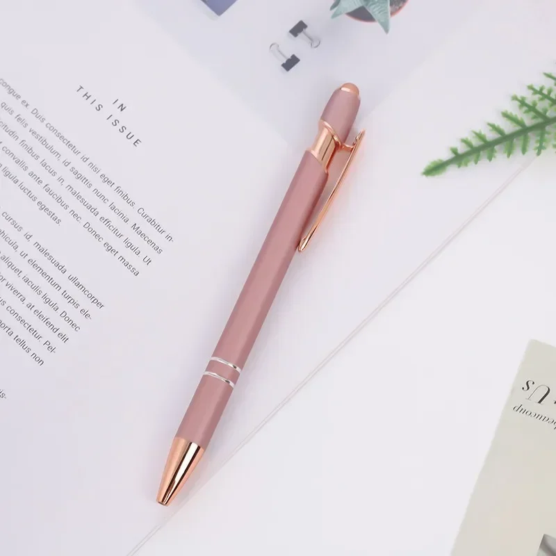 50 Stück leere Metallstifte, Aluminium-Kugelschreiber, Multifunktionsstift, Geschenkstifte: Freier Raum