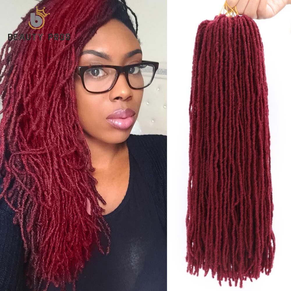 BEAUTY PROS Sister Locks-trenzas de ganchillo con degradado Dreadlocs, 18 pulgadas, pelo trenzado sintético Dread Loc para mujer: Insecto