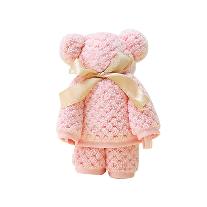 35x7 5cm/30x4 0cm/35x75cm Essuie-mains Ours Serviette Corail Polaire Serviette de Visage Doux Absorbant Serviette Propre Visage Serviette Pour Salle De Bain: 02 / 30x30cm