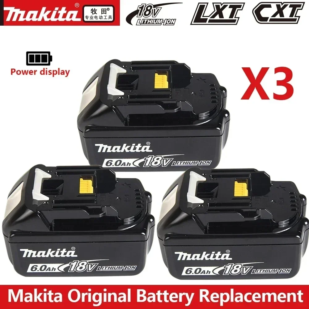 Originele Makita 6Ah/3Ah/Makita 18V Batterij BL1830B BL1850B BL1850 BL1840 BL1860 BL1815 Vervangende Lithium Batterij