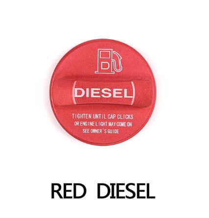 Aluminium Gas Diesel Brandstoftank Cap Cover Voor Land Rover Discovery Sport LR4 5 Voor Range Rover Sport Evoque Vogue velar Voor Jaguar: Red Diesel
