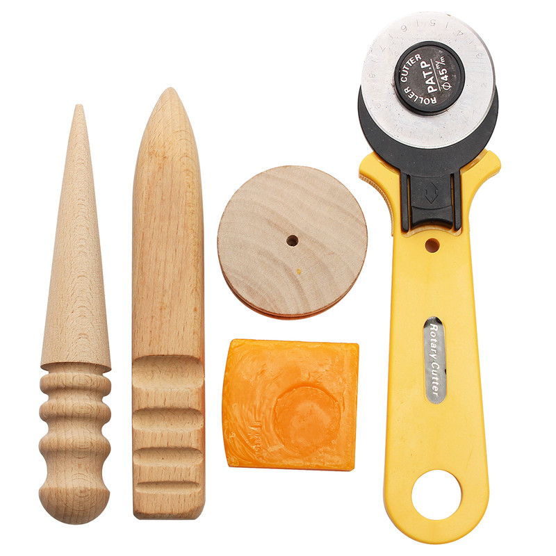 37pcs KiWarm Leather Craft Tools Kit Hand Sewing Stitching Punch Carving Work Saddle Leathercraft Accessories DIY