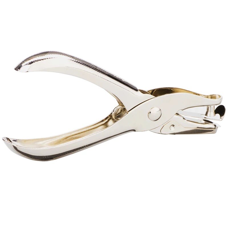 deli 0114 keypunch punch single hole full metal manual punch