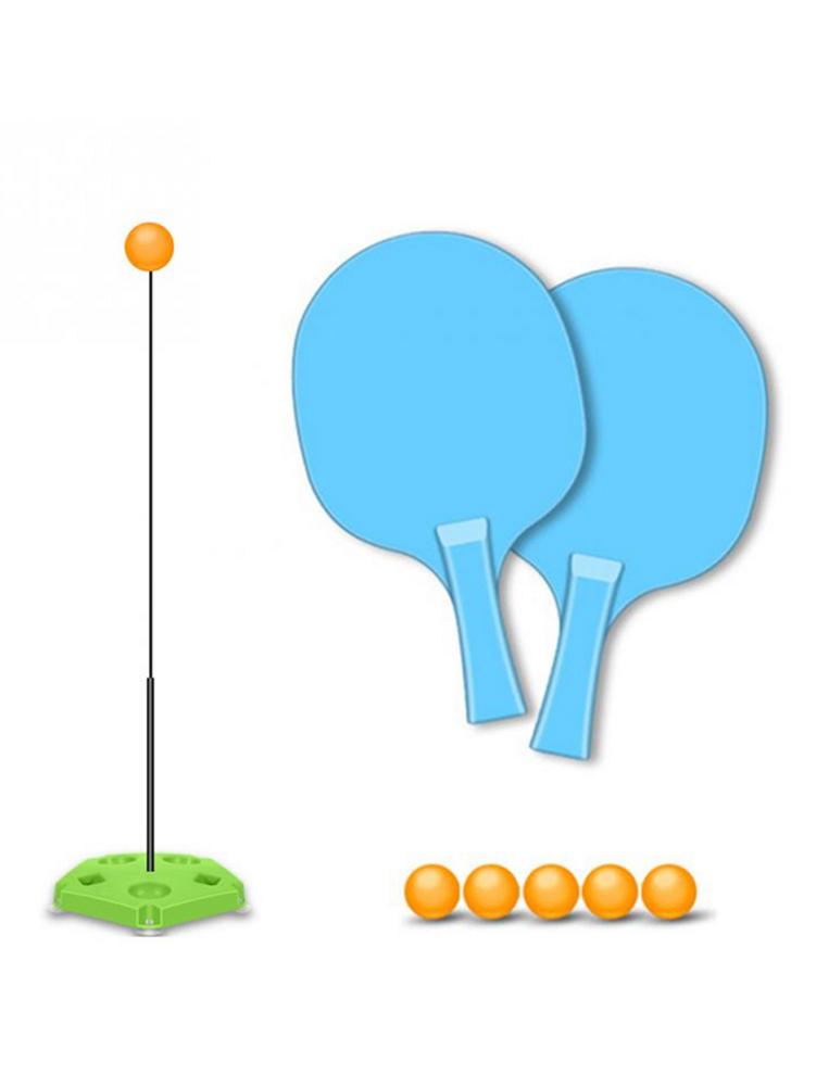 1 Juego de entrenador de tenis de mesa con eje elástico suave herramientas de entrenamiento de Ping Pong juegos para niños de interior o al aire libre